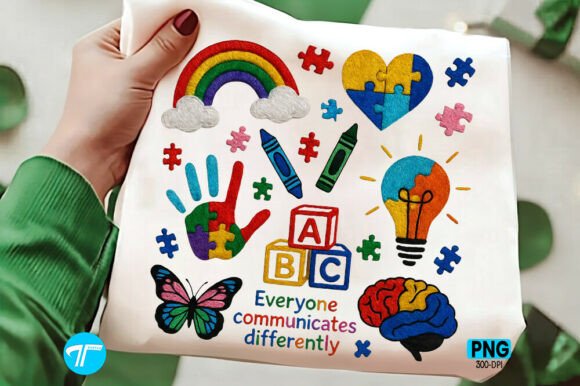 Autism Puzzle Doodle Heart: A Design Asset with Purpose