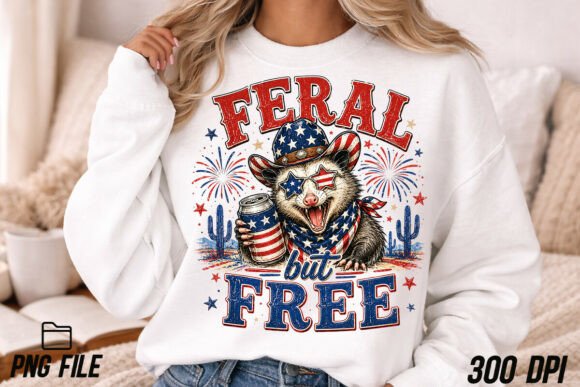 Feral But Free Funny 4th of July PNG: A Designer's Guide to Patriotic Playfulness