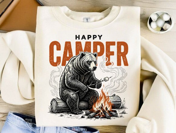 Outdoor Adventure Sublimation Design: Capturing Campfire Spirit
