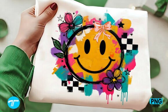 Smily Face PNG & Hand Painted Floral PNG: Your Go-To Digital Assets