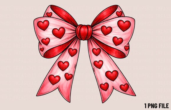 Unwrapping the Valentine Heart Coquette Bow PNG